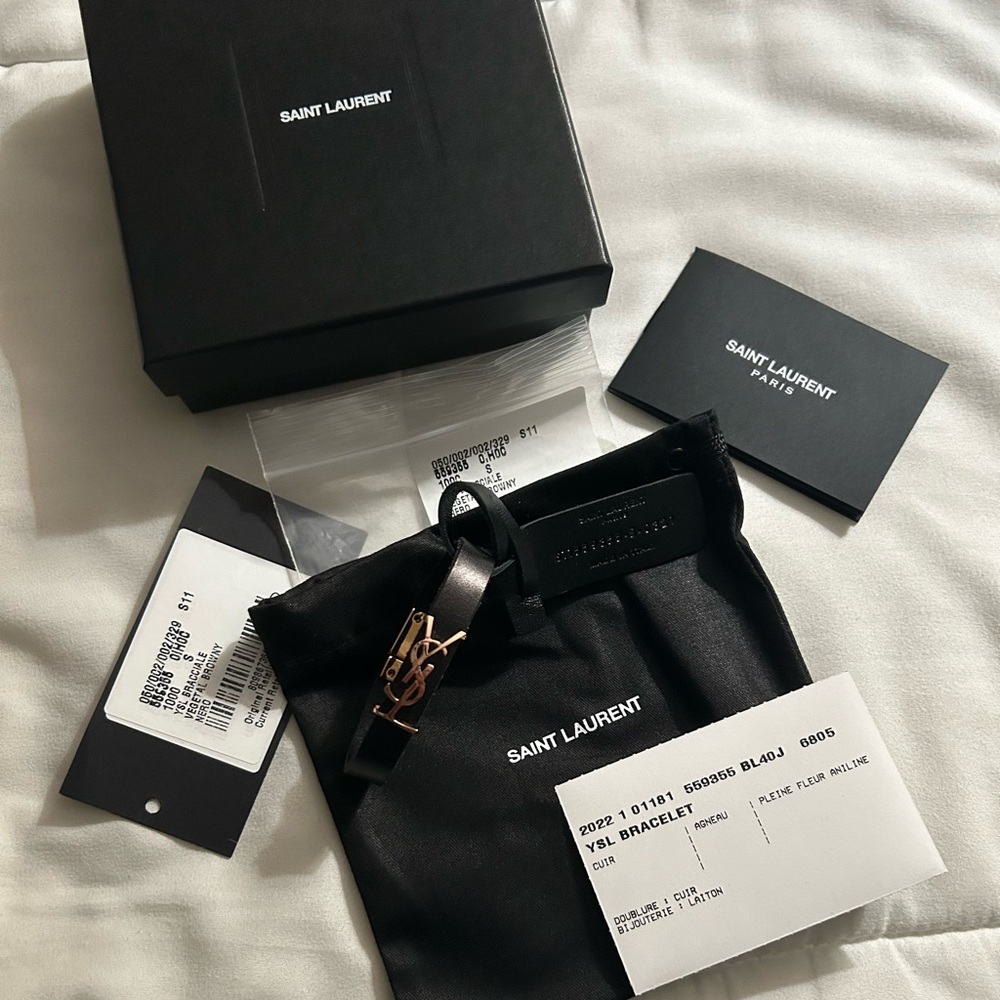 Brand New Saint Laurent Bracelet YSL Monogram